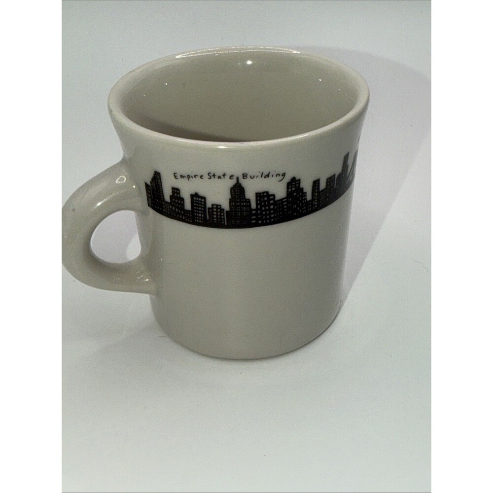 Fishs Eddy New York City NYC Skyline 8 oz Diner Mug Empire State Brooklyn Bridge